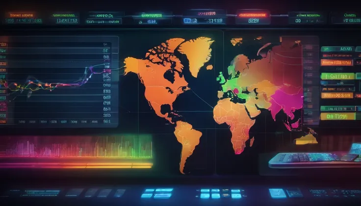 computer displaying digital financial transactions