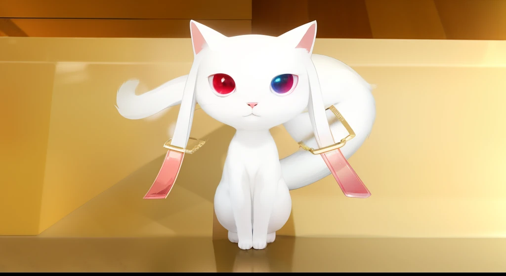 White cat,red eyes,albino