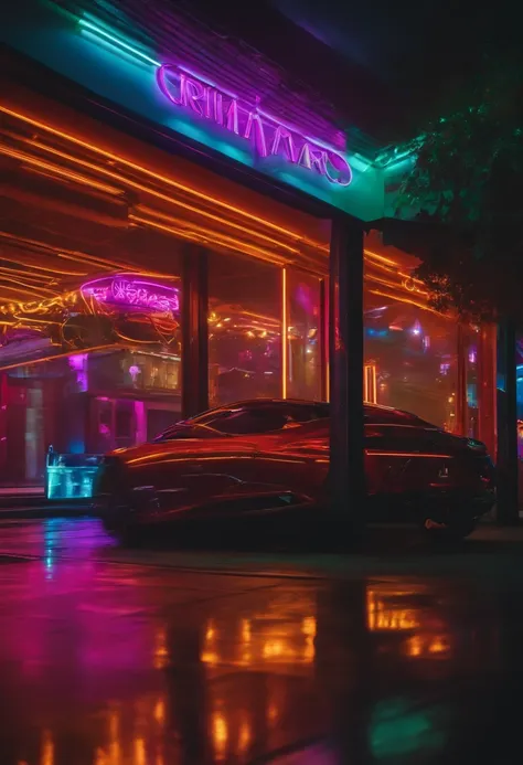 crie uma imagen com detalhes em 4k com luzes neon em volta escrito MILIONARIOS