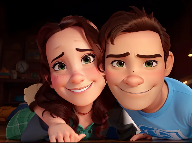 Mulher e homem estilo Disney pixar ,alta qualidade,melhor qualidade