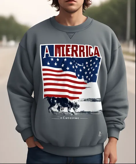 America as a sweatshirt