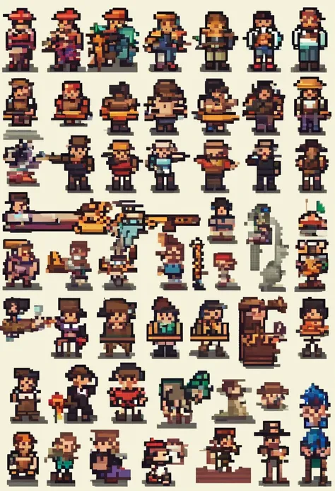 sprites, personagem , topdown, andando, 8 direçoes