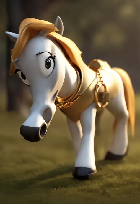 (((Cartoon Character 1.3)))，(((Super cute horse)))，stand posture，A gold medal hangs around his neck，Naughty expression，HD Real，Black eyes，Flying figure，HD picture，Sony SLR lens，Shoot at medium distance，Soft lighting，