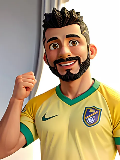 arafed man with a beard and a yellow shirt is smiling, ronaldo nazario fenomeno, ronaldo nazario, mohamed reda, caio santos, icaro carvalho, carmelo blandino, dan dos santos, david rios ferreira, edu souza, ronaldo luis nazario de lima, ronaldo luis nazari...