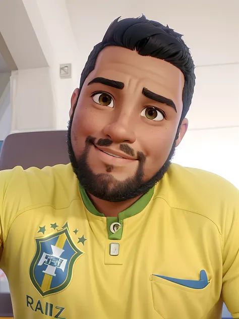 arafed man with a beard and a yellow shirt is smiling, ronaldo nazario fenomeno, ronaldo nazario, mohamed reda, caio santos, icaro carvalho, carmelo blandino, dan dos santos, david rios ferreira, edu souza, ronaldo luis nazario de lima, ronaldo luis nazari...