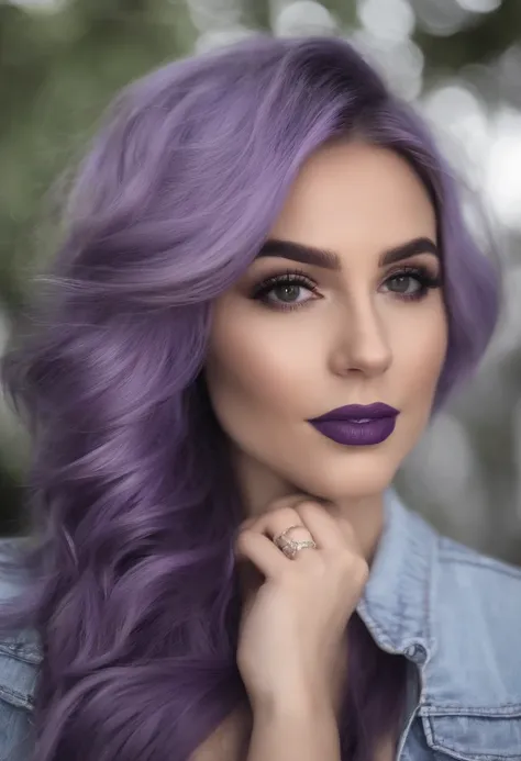 Araffes with purple hair is doing your hair, Hair Coloring, Destaques roxos, estrias roxas no cabelo, cabelo violeta, Destaques Ultra Violet, purple flowing hair, cabelo roxo, cabelos violetas longos, cabelo de lavanda, cabelo longo roxo, cabelo longo viol...