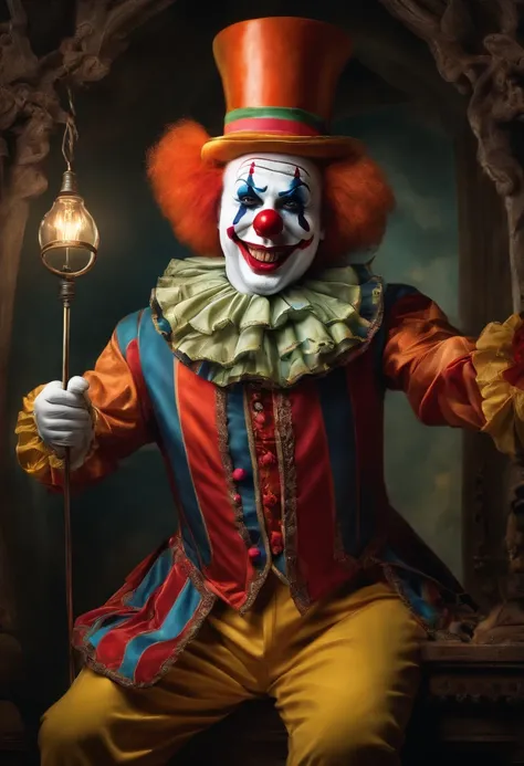 One pice clown with electricity power