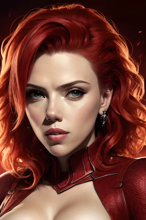 (papel de parede 8k extremamente detalhado), An average photo of Scarlett Johansson necromancer, intrincado, alto detalhe, Dramatic