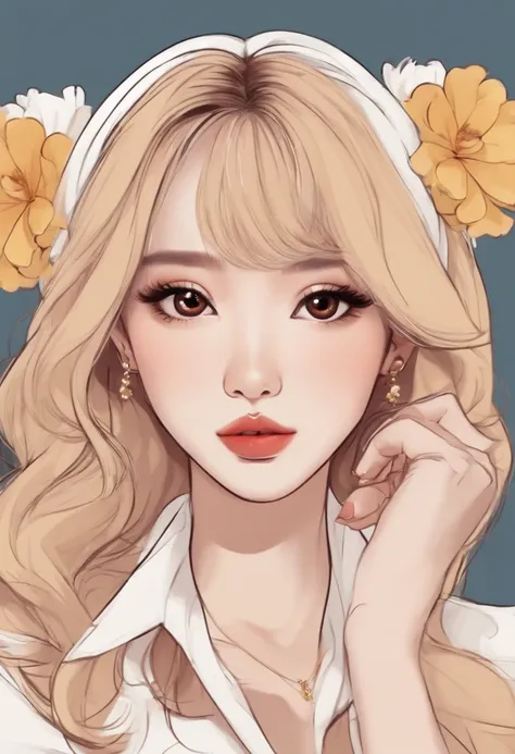 Transformar a Jung Ahyeon do grupo feminino de K-pop BABY MONSTER em uma personagem em 2d Cartoon estilo Disney!!