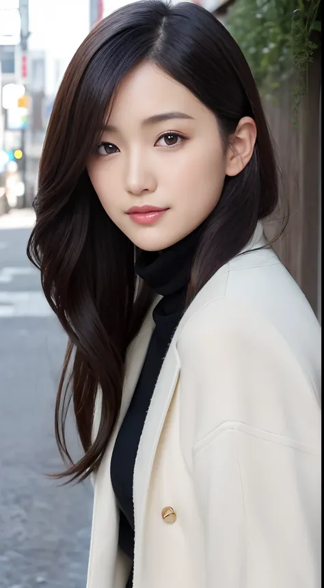 (A hyper-realistic), (hight resolution), (8K), (ighly detailed),  (beatiful detailed eyes), (top-quality), (ultra-detailliert), (​masterpiece), (Detailed face), A Japanese Lady、softfocus、without background、Beautiful adult Japan woman、Solo、Extremely beautif...