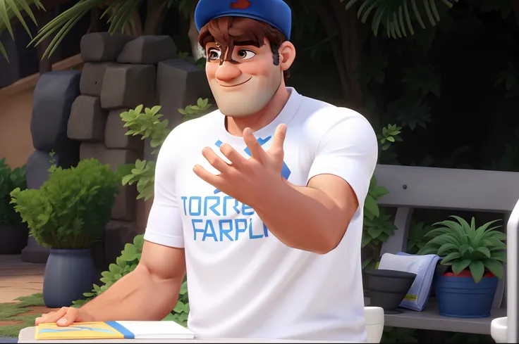 Um homem vestido de superman grisalho e com barba grisalho estilo disney pixar alta qualidade, melhor qualidadde