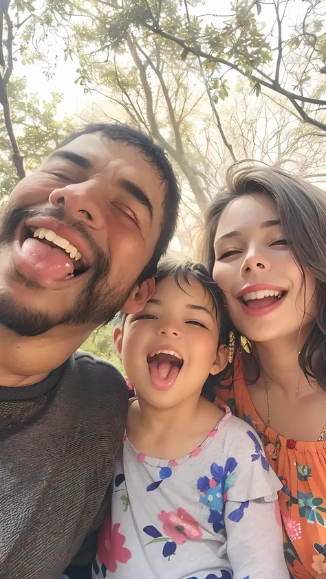 Theres a man and a woman and a child posing for a photo, Happy family, imagem de perfil, marido esposa e filho, foto do perfil, divertindo-se, foto de perfil, foto de perfil, fami, Mulher de 30 anos de Cuba, muito bobo olhando, 3 5 year brazilian mother, F...