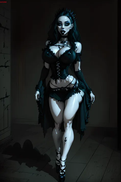 supper pale goth  , make face realistic, (Masterpiece: 2), (very detailed: 2), (beautiful: 2) black lipstick