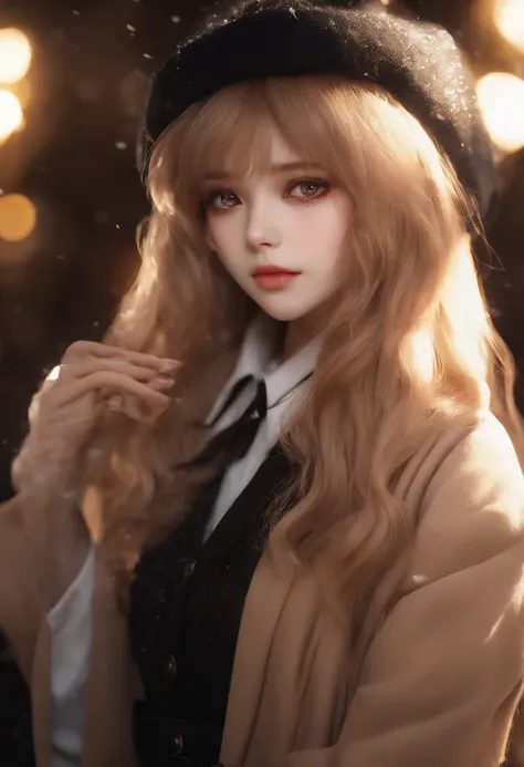 Starry eyes, it looks even more beautiful than immortal, Ahoge, hair, star-shaped pupils, amber eyes, colored contact lenses, blush, high detail, anime, romanticism, modern, gothic art, anime style, film lighting, ray tracing, motion rye, close-up, sony fe...