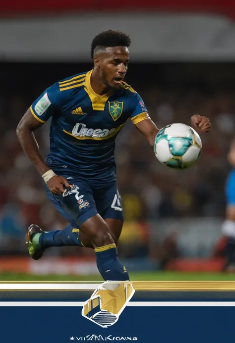 Jogador de futebol, no maracana, fazendo o gol do titulo do fluminense em cima do boca juniors na final da comembol