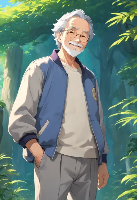 Grandpa：Xiao Mings grandfather，Full of gray hair，He has a white beard，A kind smile，Wear a former baseball players jacket and pants，is a retired baseball player，It is also Xiao Mings enlightenment coach。