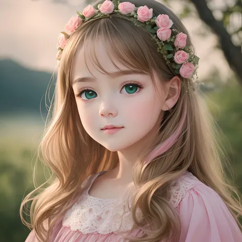 Raw photo, Close-up portrait of cute baby in delicate pink clothes, looking in camera, masutepiece, Best Quality, High quality, High resolution, High quality textures, High quality shadows, high detailing, Beautiful details, Fine details, Highly detailed c...