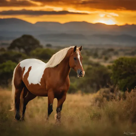 Cavalo em chamas