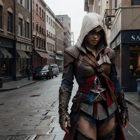 Assassins Creed, female assassin, set in Portland, Oregon