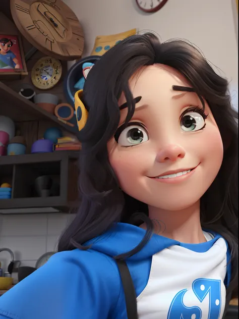 menina estilo disney pixar alta qualidade