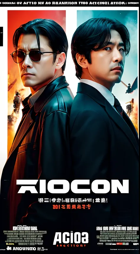 Poster of an action movie featuring two male detectives