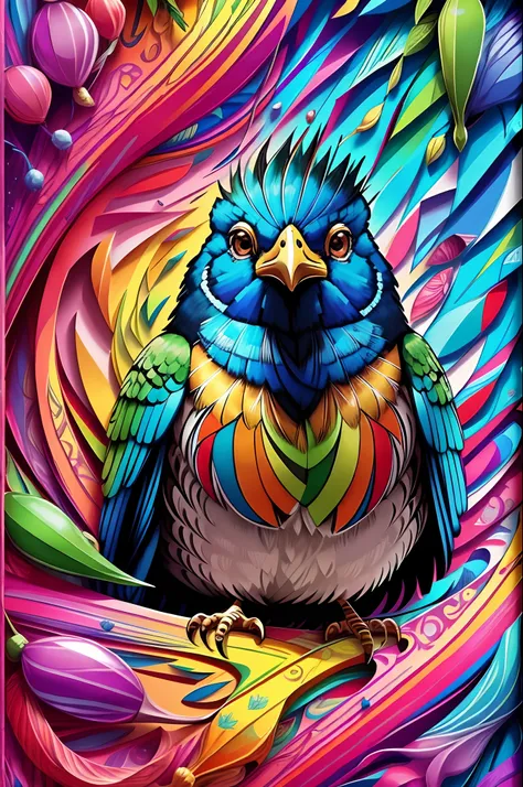 (Okarito Kiwi Bird (Apteryx rowi |)),  Eduardo Kobra acolchoamento ,multidimensional geometric wall PORTRAIT, arte, Chibi,
Yang016K, lindo, Colouring,
Primary works, qualidade superior, melhor qualidade, Arte Oficial, Beautiful and Aesthetic,),  Eduardo Ko...