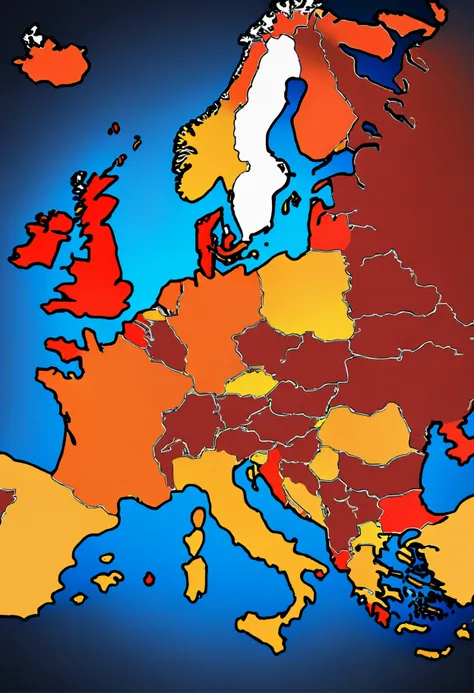 World map who is highlighting Europe area