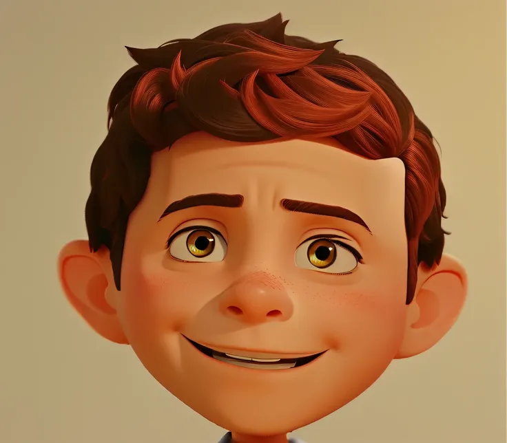 A Boy With White Face Disney Pixar Style Best Quality High Definition