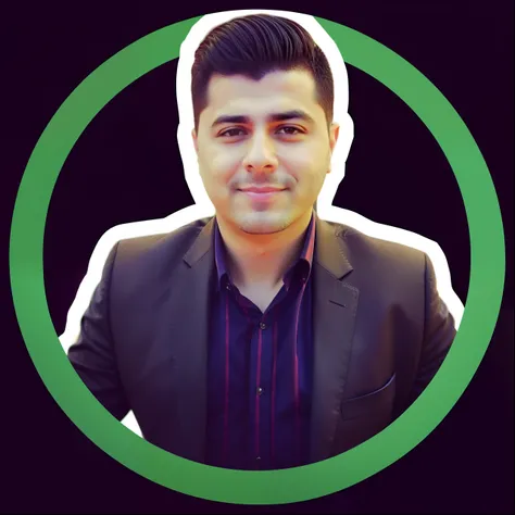 Arafed image of a man in suit and tie with a green circle, Emad Mostaque, Mohamed Chahin, Amr Elshamy, Advogado curdo, Aykut Aydogdu, Sam Nassour, Ahmad Merheb, Joel Torres, Riyahd Cassiem, imagem profissional, foto de perfil profissional, encho enchev, an...