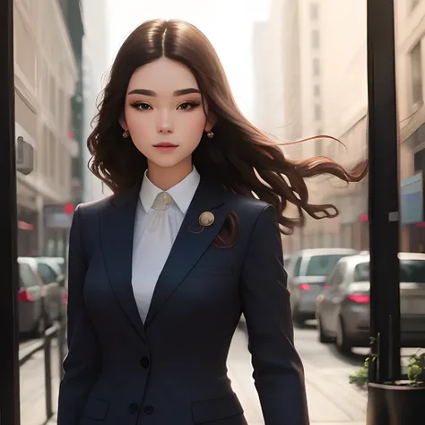 Woman in a suit