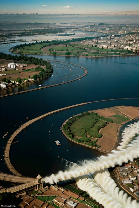 flooding of the Nile, hyper realistic