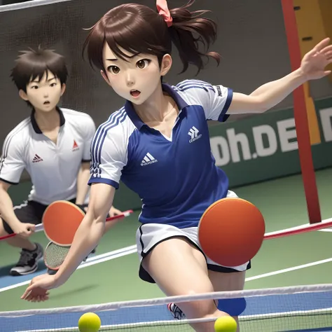 sport
table tennis
The chest is small
Anime style
shortcut
Sober face
muscularity
Hina Hayata