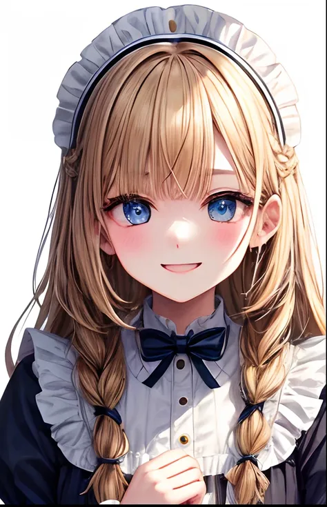 girl with、No background、without background、Background through、ocher hair、The long-haired、long、Braiding、Subject bangs、Pattsun bangs、Aligned bangs、Sareme、drooping eyebrows、Takuambi、Marovi、Round eyebrows、Eye color is light blue、Blue eyes、embarrassed、Embarrass...