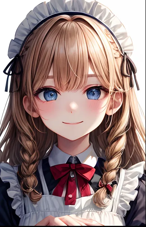 girl with、No background、without background、Background through、ocher hair、The long-haired、long、Braiding、Subject bangs、Pattsun bangs、Aligned bangs、Sareme、drooping eyebrows、Takuambi、Marovi、Round eyebrows、Eye color is light blue、Blue eyes、embarrassed、Embarrass...