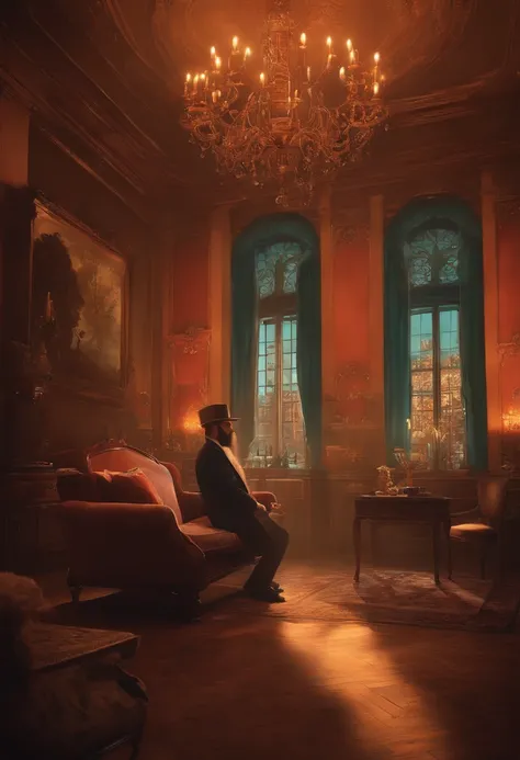 Theres a man with a beard and hat in a room, Arte em primeiro plano : Eloy Morales, Josana Gonzales, Genndy Tartakovsky, Cyril Rolando e M. w kaluta |, Cyril Rolando e M.w kaluta |, Directed by: Hugo Sanchez Bonilla, frank kozik, instagram post, Josana Gon...