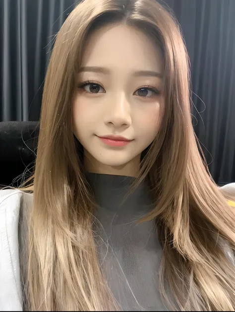 um close up de uma mulher com cabelos longos e uma camisa cinza, tzuyu de duas vezes, jossi do blackpink, Jaeyeon Nam, Retrato de Jossi de Blackpink, Parque Roseanne do Blackpink, Heonhwa Choe, Parque Ji-min, jisoo do blackpink, Jisoo do Blackpink, Lalisa ...