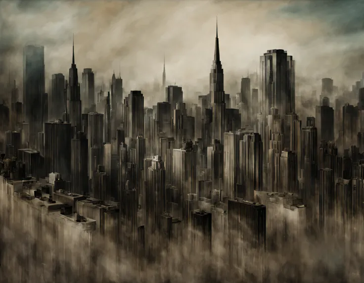 Taken by Gabriel Wirther（Gabriele Viertel）style of, City landscape