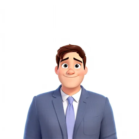 Um homem branco estilo Disney Pixar, alta qualidade, melhor qualidade