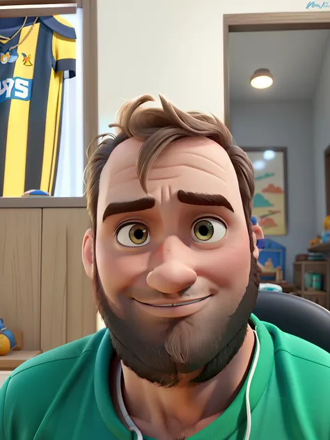 Um homem estilo disney pixar, alta qualidade, melhor qualidade