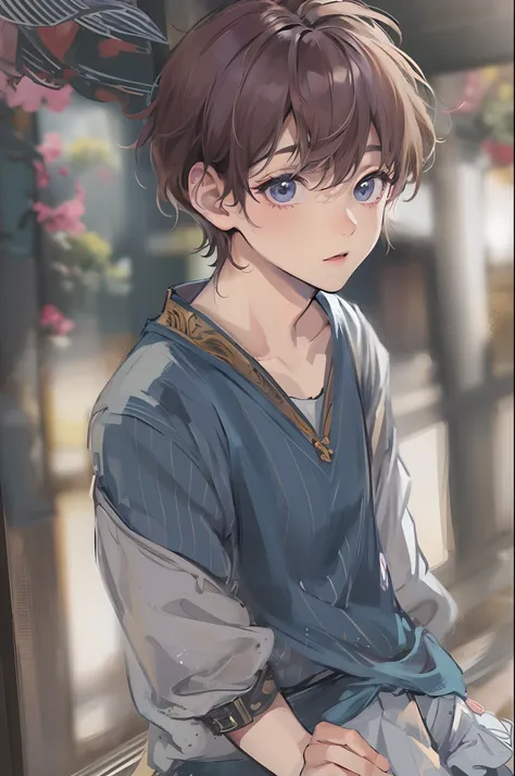 Absurdres masterpiece HDR high quality picture of a character from Hana yori dango anime, 1 boy , character is with detailed face, simple hair design , happy face, different clothes , ((short hair style:1 )) , anime eyes, light skin , 

Wearing random outf...