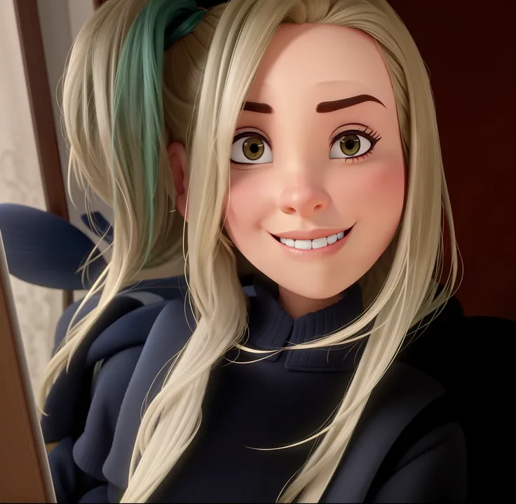 Um mulher branca estilo Pixar, alta qualidade, melhor qualidade, fiel em detalhes