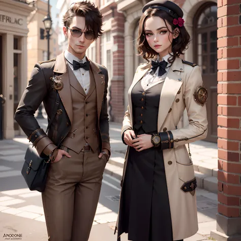 Uniforme scolaires steampunk androgyne croquis