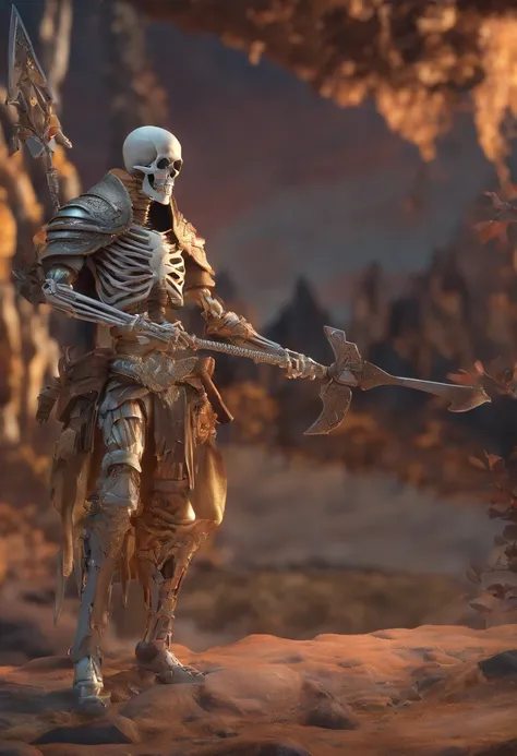 skeleton warrior  ceractar full Body