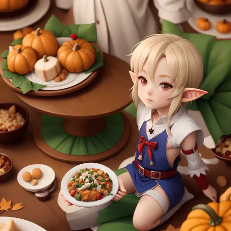 Thanksgiving anime elf boy