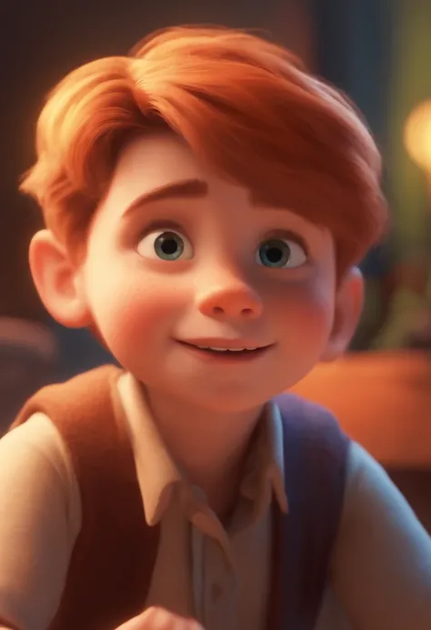 Image of a boy for a story in a YouTube video in Pixar format, Hes the little allabester, Hes the class leader, Hes outgoing, Playful and gets up for a lot of things