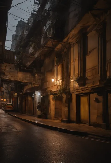 In the bustling metropolis of Hong Kong, In the evening, Located at the end of a narrow street in Central, There is a building，The building has been vacant for decades，The exterior walls are mottled，The glass windows were covered with cobwebs and dust, The...