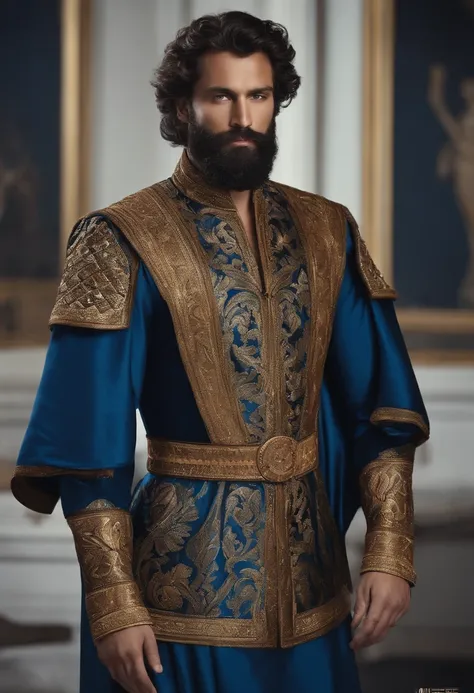 Certainement, affinez davantage l’invite pour un portrait 8K ultra-réaliste d’un distingué homme aux cheveux courts dans ses 28 ans, avec des yeux noirs perçants. Il est impeccablement vêtu d’un costume bleu roi méticuleusement ajusté, complété par une cra...