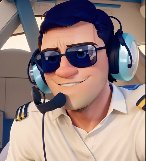 Um homem estilo disney pixar, alta qualidade, melhor qualidade