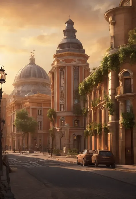 Request Pixar-style animation:

scenecy:
A cityscape with several buildings. The focus is on an imposing building in the center of the scene called "Zion Private Services" clearly visible on its façade.

personagem principal:

Nome: Dario Sosa
Idade: 42 ye...