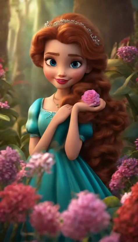 3d, menina estilo Disney